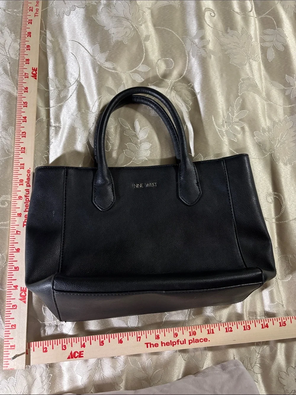 Nine West Black Structured Satchel